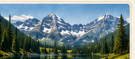 Mountain lake landscape